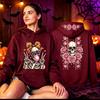Funny Cute Skeleton Halloween Hoodie Skeleton Men Women Vintage Horror Graphic Pullover Sweatshirt Spooky Gothic Hoodies