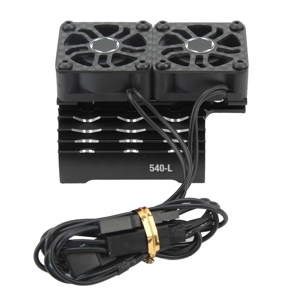 36mm RC Motor Fan Cooling Heatsink 28000RPM 8.4V with Dual Fans RC Brushless Motor Heatsink Cover for 540 550 Motor