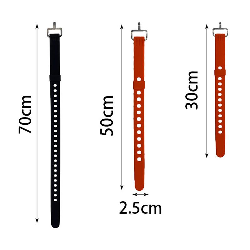Travel Compact Tied Belt Durable Silicone Fixed Cargo Tie Down Luggage Lash Belt Strap Camping Hiking Cargo Storage Belt Buckle