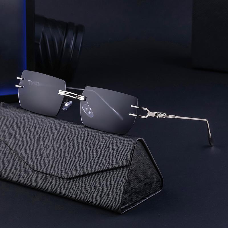 Rammeløse solbriller med kant Dame Tide Box-solbriller Damesolbriller