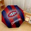 Stampa Montreal Canadiens Auto 8?Ombrello Pieghevole con Stecche Resistente al Vento Leggero Ombrello Automatico per Viaggi Quotidiani