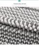 Cationic Chenille Striped Non-Slip Water-Absorbent Doormat for Bathroom and Bedroom Rug.