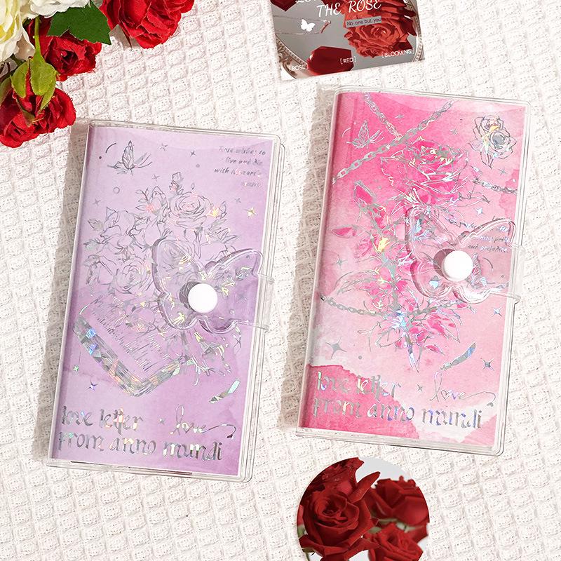 Retro Notatnik Rose Art B6 z Magnetycznym Zapięciem i Hot Stampingiem