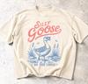 Maglietta Vecchio Stile Oca Matta, T-shirt Divertente Oca Comfort Colors®, Oca Matta in Libertà, Maglietta Uccello Retrò, Regalo per Amante delle Oche, T-shirt Unisex