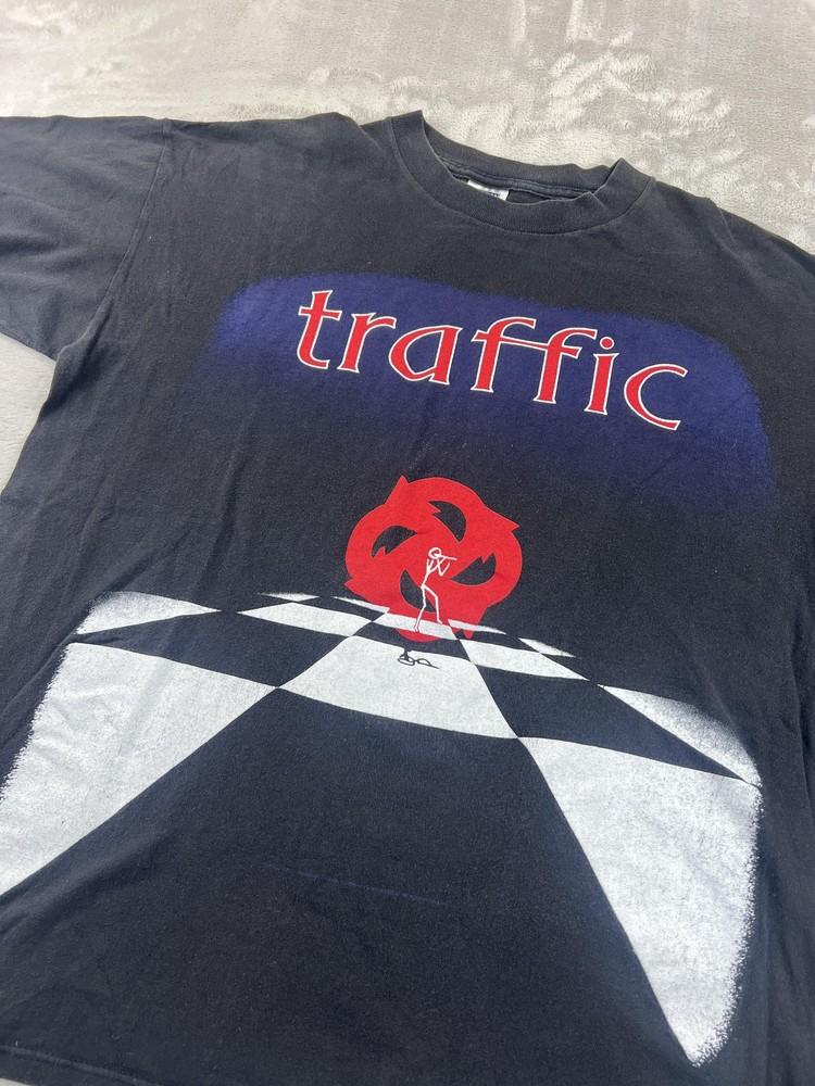Vintage Traffic Shirt Mens Extra Large Black Far From Home Tour Made USA 90s L