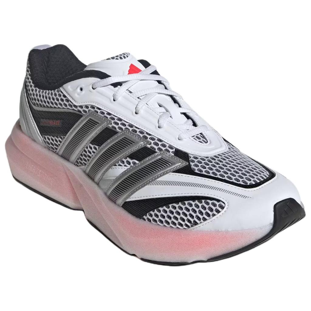 Adidas LIGHTBLAZE Casual Running Shoes Men's Black White Silver Sneakers JS2061