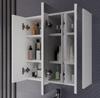 Pola 3L Bathroom Cabinet Wall-mounted With 3 Mirrors Above Sink 3 Doors White