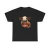 Unisex Adult T Shirt Fisheye Cow With Human Mouth