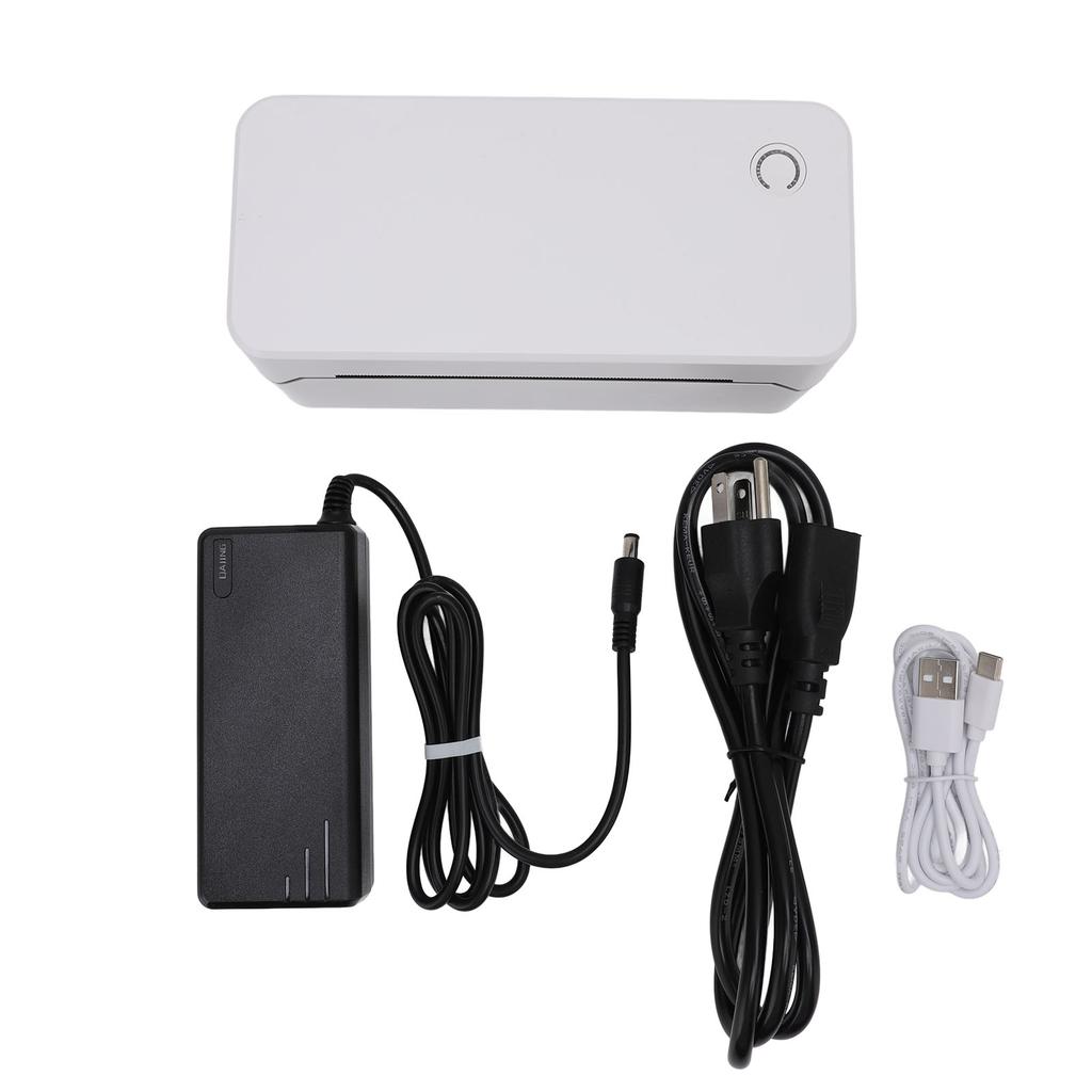 Thermischer Etikettendrucker für Versandpakete 203DPI Bluetooth Typ C Tintenlos Tragbar Thermisch
