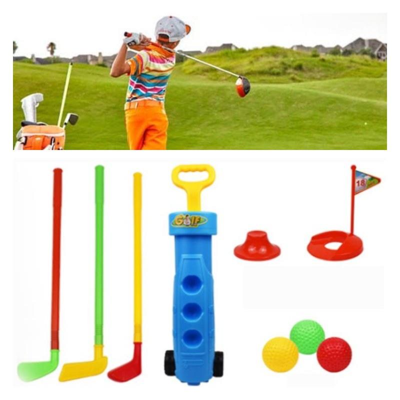 Rui Cheng Indoor Plastik Kinder Golf Spielzeug Set Sport Übung Ball Schläger Kombination