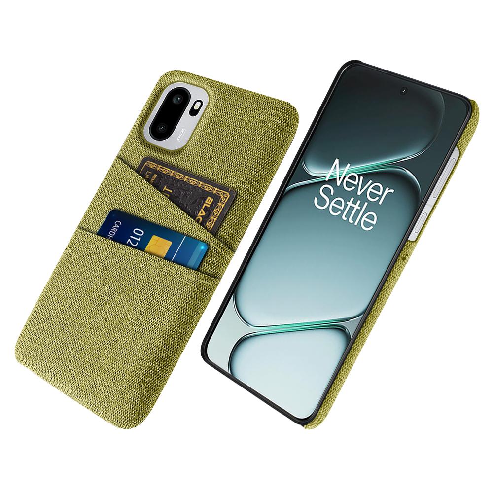 

For OnePlus Ace 6T 5G/Ace 6 5G Case Cloth + Hard PC Phone Cover with Dual Card Slots