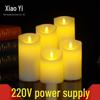 DC-Powered Electronic Candle Lights for Hotel, Bar, and Restaurant Decor