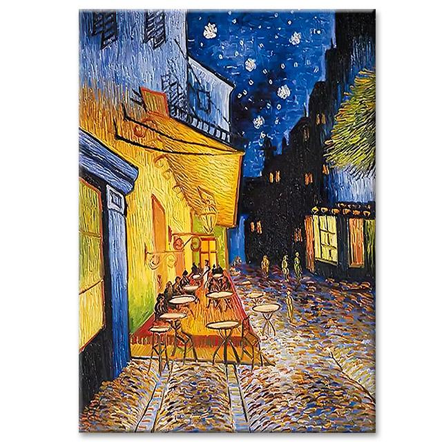 

Знаменитая картина Ван Гога Кафе ночью Репродукция искусства Напечатано на холсте Настенное искусство Постер и картины для декора дома и комнаты 21x30cm No Framed
