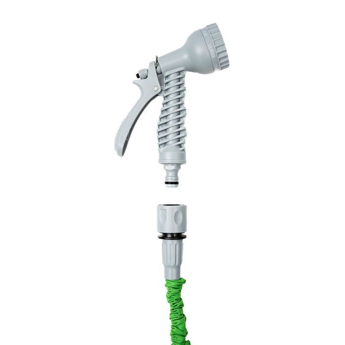 Tuyau d'arrosage - INNOVAGOODS - Extensible 15 m - 7 jets - Sac de transport - Adaptateurs inclus