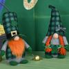 Patricks Day Gnome Standing Irish Faceless Doll Plush Decorations Handmade Party Decor for Kids Gift Desktop Ornaments