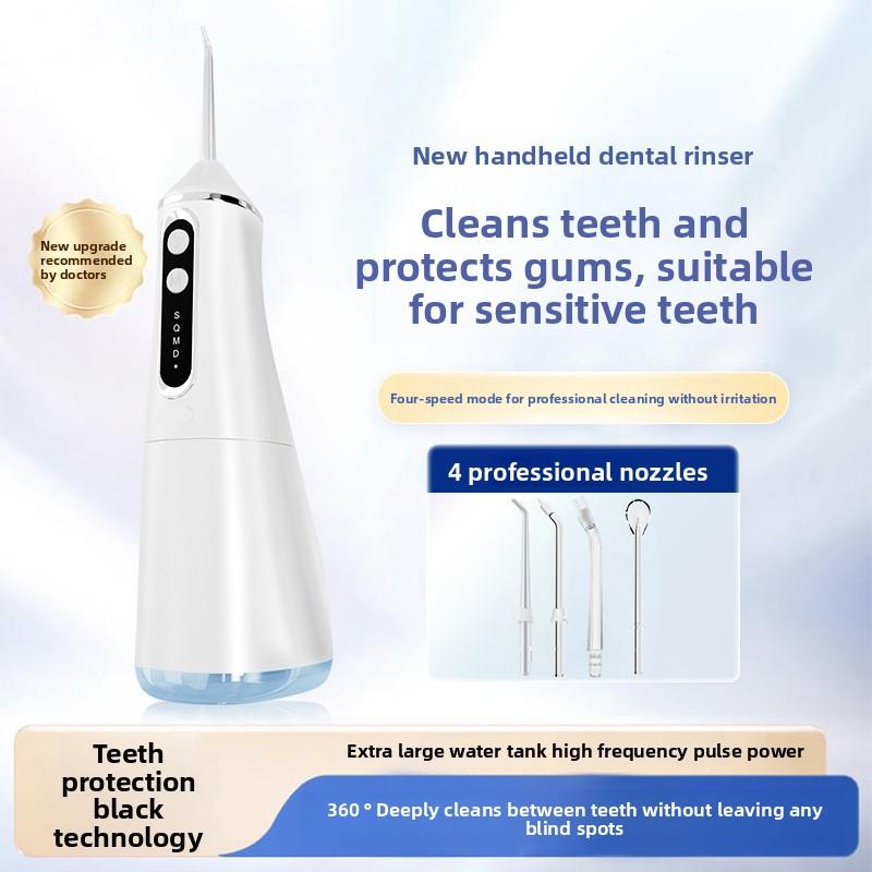New Ultrasonic Dental Flusher Portable Intelligent Electric High Frequency Pulse Cleaning Calculus Oral Dental Cleaner