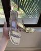 Fashion Rhinestone Bling Bling Summer Women Sandals Gold/white/black 5Cm/8Cm Thin Heel Back Strap Fashion Sandals Crystal Shiny Shoes