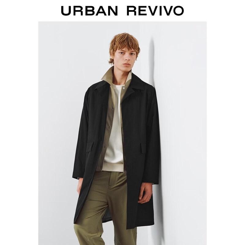 UR2026 Men s Casual Tech Lapel Windbreaker XS