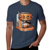 Espresso Machine Tshirt Nonshrink Basic Cotton Tshirt