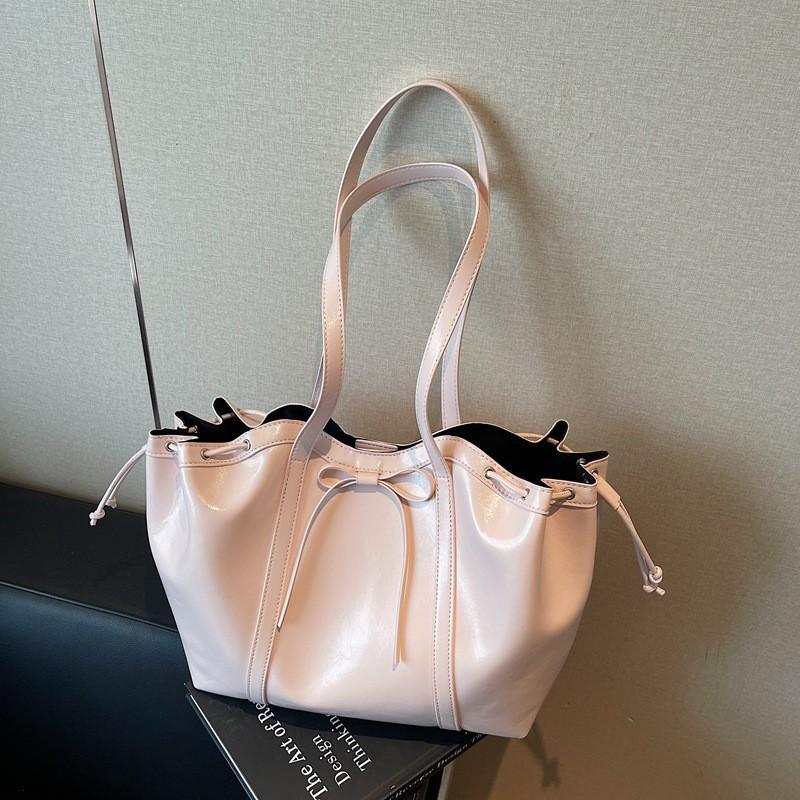 

Simple High-end Commuting Armpit Tote Bag Live Broadcast Large-capacity Texture All-matching Portable Shoulder світло-рожевий колір
