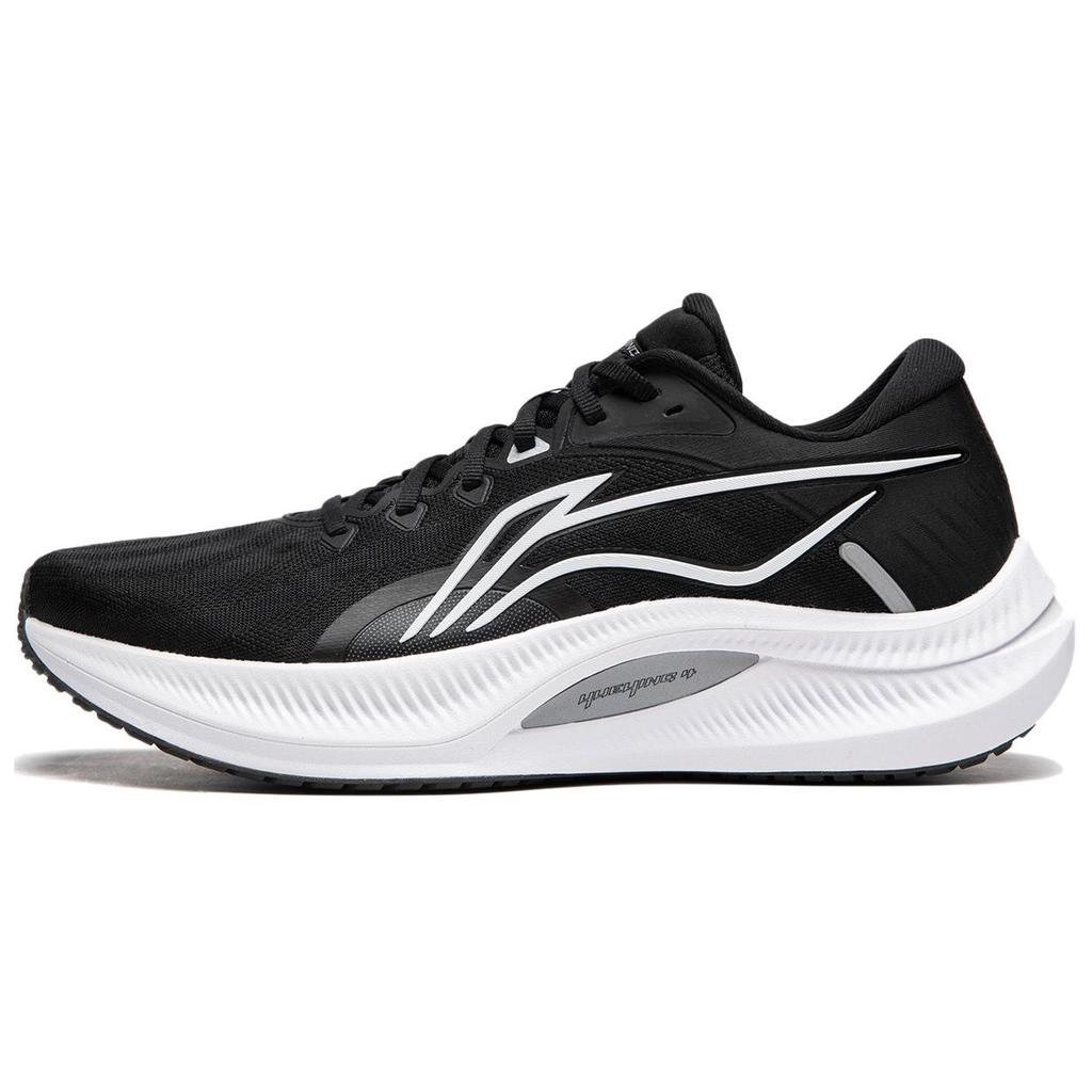 LiNing Cushioning Anti Slip Wear Resistant Breathable Support Rebound Low Top Casual Running Shoes Men's Black