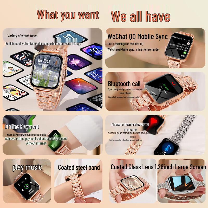 MAFAM S22 Damen-Smartwatch (CN-Version)