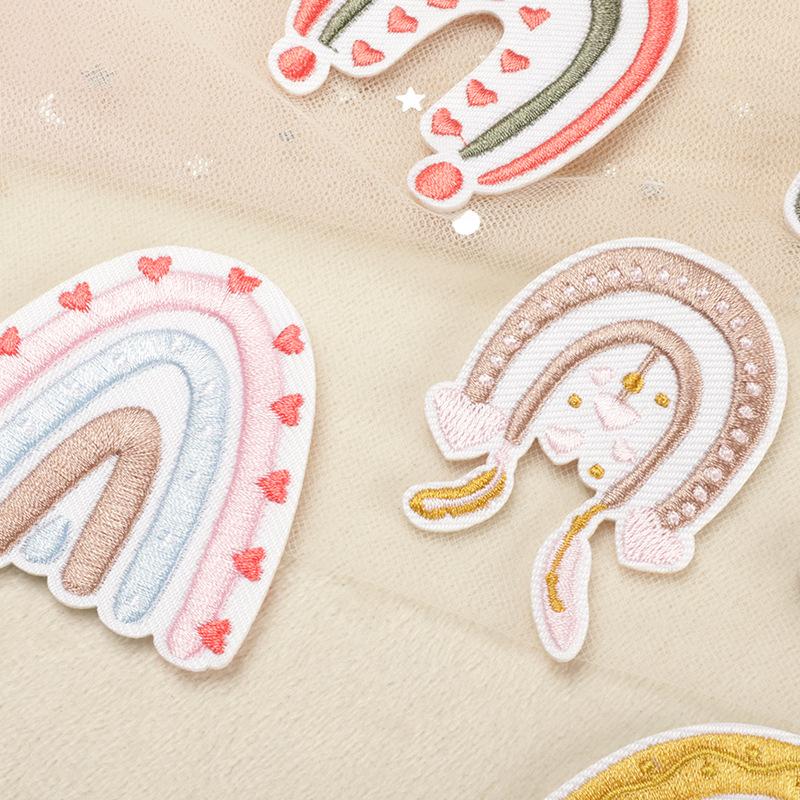 Embroidery Label Embroidery Sticker Clothing Accessories DIY Hand Account Accessories Rainbow Patch Patch Cloth Sticker