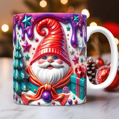 3D Christmas Christmas Ceramic Coffee Maker Cup Tea Cup Gnome Underground Treasure Patron Saint