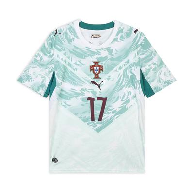 Puma Koszulka piłkarska męska wyjazdowa reprezentacji Portugalii wersja dla kibica Leo 17 z krótkim rękawem odprowadzająca wilgoć topy 788146-79