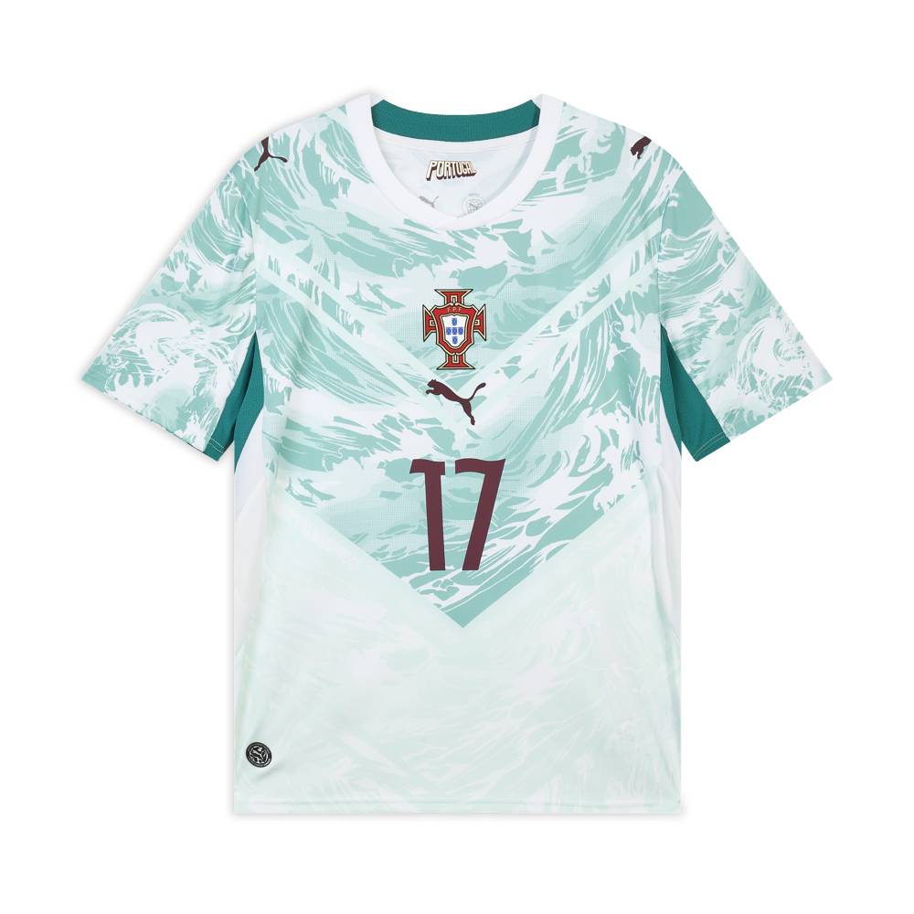 Puma Portugal National Team Away Fan Version Leo 17 Moisture-Wicking Short Sleeve Football Shirt Men tops 788146-79 XS