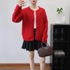Loose and Gentle Wind Soft Waxy Knitted Cardigan Autumn and Winter New Love Buckle Temperament Sweater Jacket Women