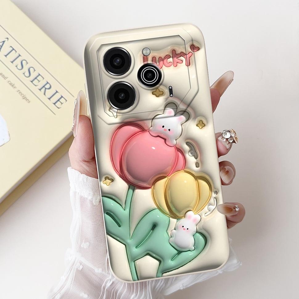 Phone Shell For Tecno Pova 6 Pro 5G Case LI9 Cute Animals Cases Soft Silicone TPU For Pova 6 Pova6 Pro Protector Cover 6.78"