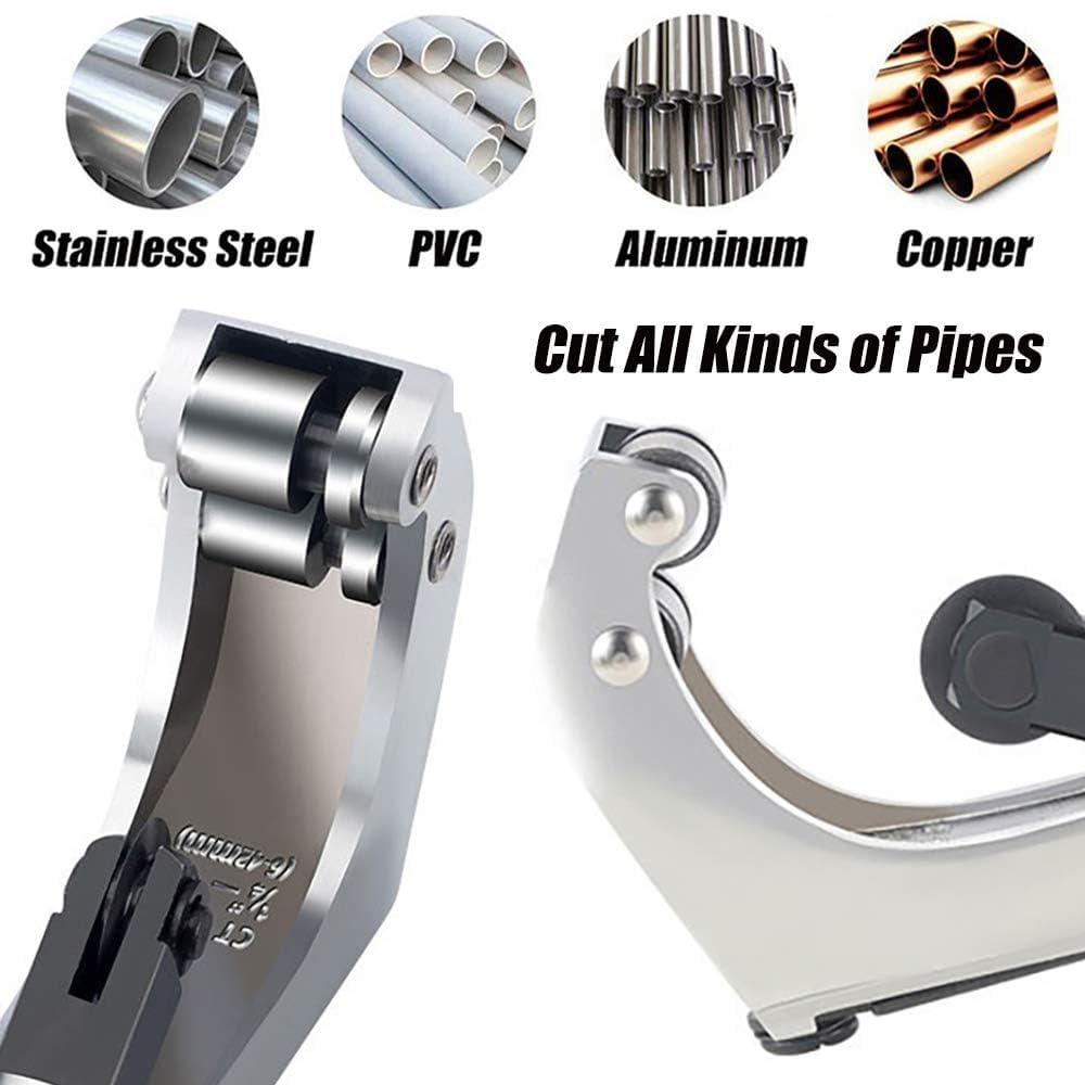 Bike Pipe Cutter Tubing Cutter Bicycle Front Fork Handlebar Seatpost Tube Cutter with A Spare Blade for Cutting Copper