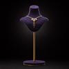 clothCovered Necklace Display Stand Stable Jewelry Bust with Round Base
