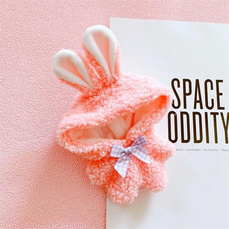 Doll Clothes for 17cm Labubu Dolls Cute Mini Plush Doll's Outfit Accessories Jumpsuit Hoodie Crawling Clothes DIY Fans Girl Gift
