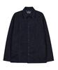LAB101 Semi-Overfit Normal Wash Denim Shacket (Dark Blue)