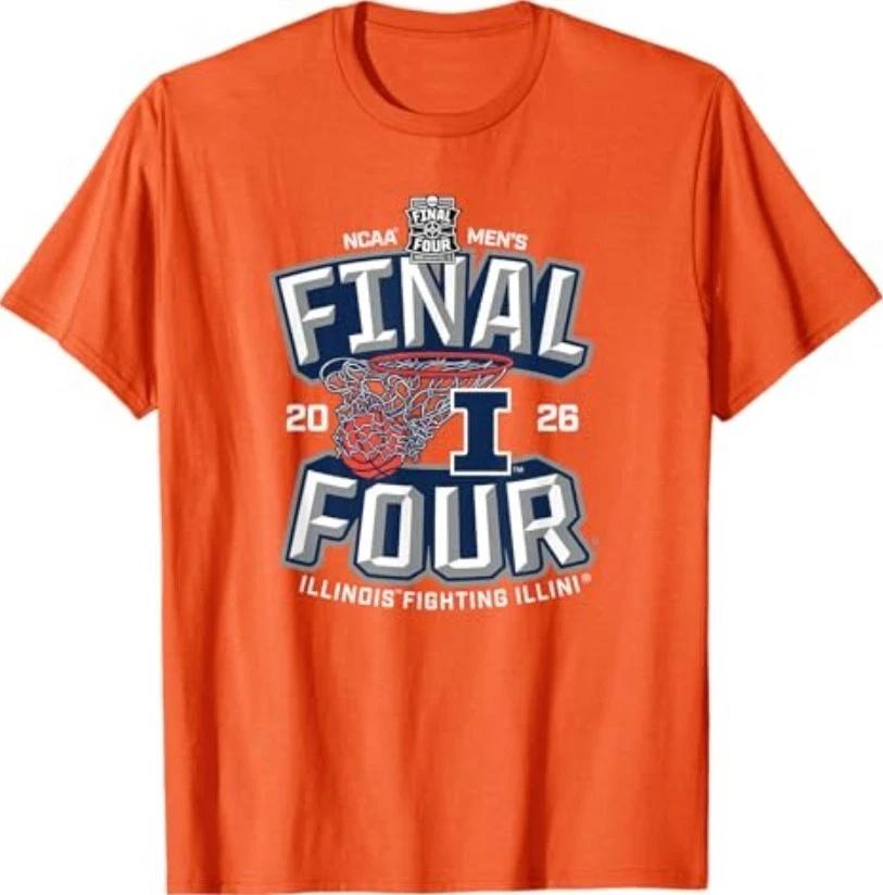 Illinois Men s Basketball Final Four March Madness Classic T-Shirt 4XL