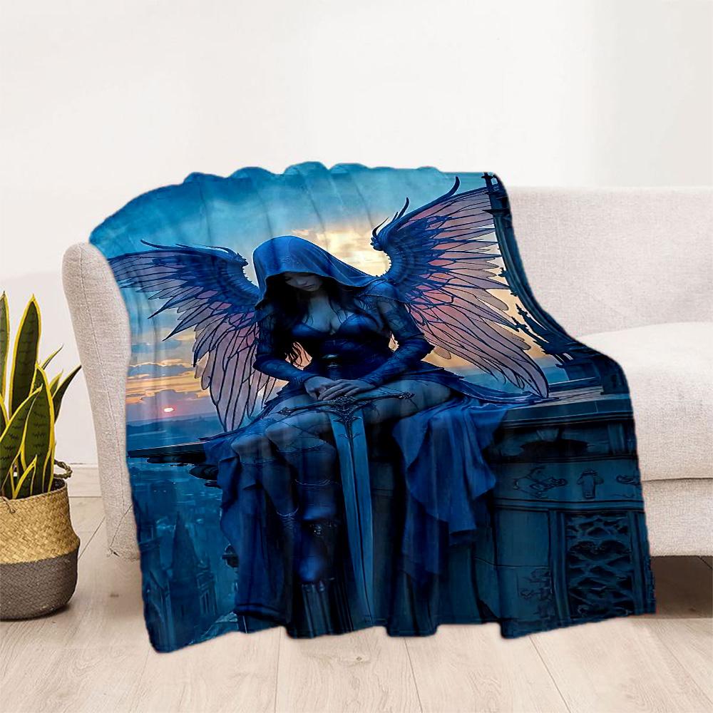 Gothic Style Blanket Soft Warm Cozy Suitable for Office Chair Bedding Chair for All Occasions Modern Gift for Travel Home Birthdays