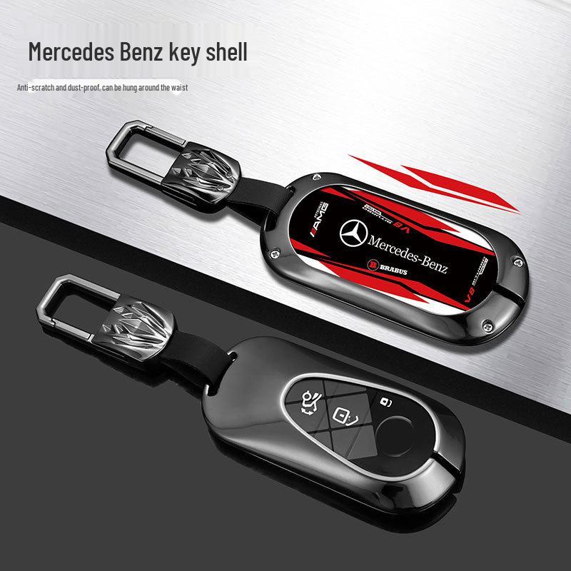 Compatible Mercedes Key Case for E300L, C260L, A200L, GLC, GLA200, GLE35