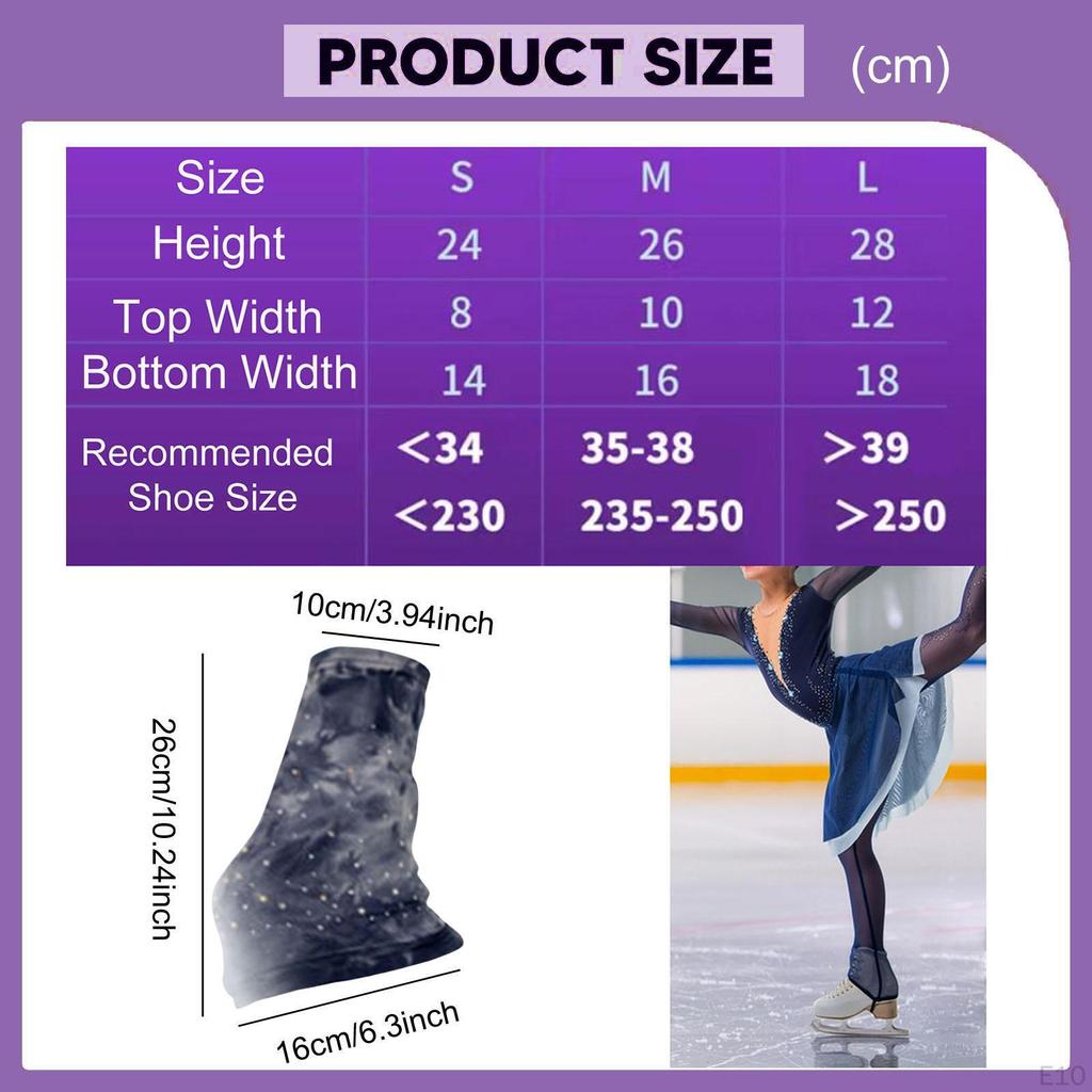 Figure Skating Leg Warmers Anti Slip, Fashion, Decoration, Elastic Cover Clothing Accessories
