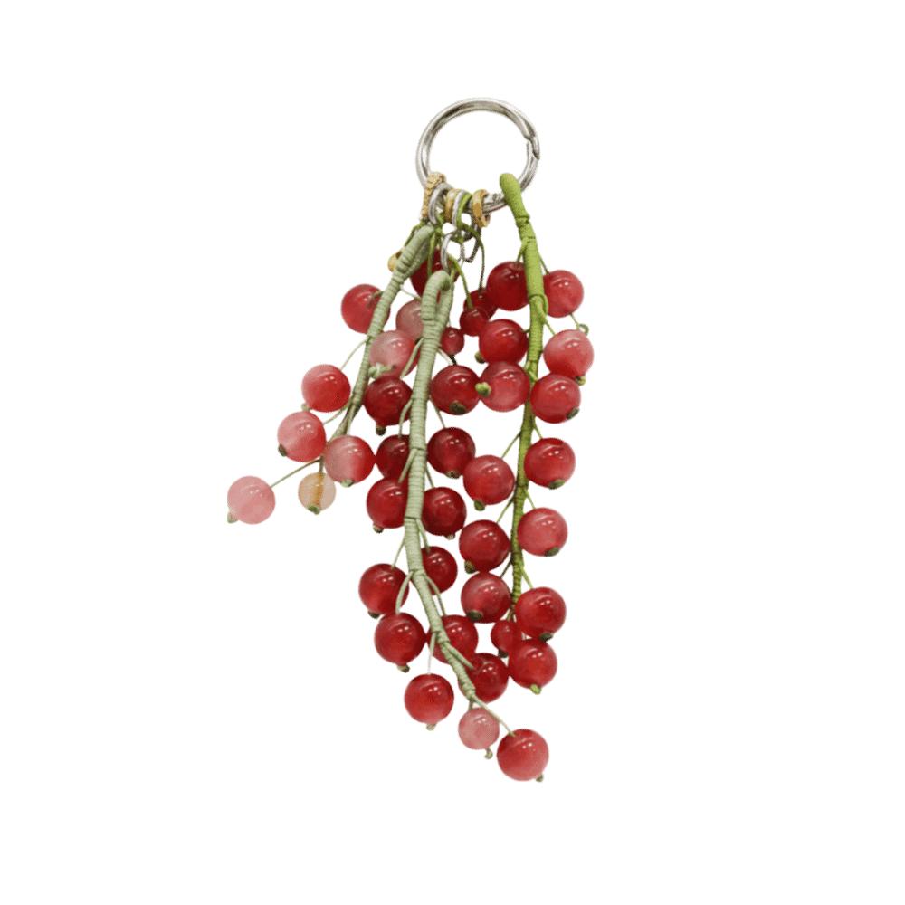Elegant Grape Cluster Pendant Zinc Zinc Alloy Gradient Beads Woven Pendant Crystal Grape Phone Chain  Gifts