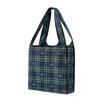 Sustainable Bag Eco Bag Checkered Pattern Shopping Bag My Bag Foldable Compact Made In Japan Navy [Miki House] 16-3009-380