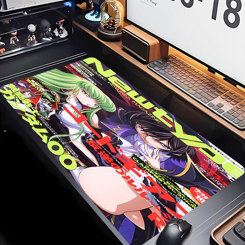 Anime Code Geass Theme Premium Non-slip Mouse Pad with Stitched Edges,Durable Rubber Material,for Desktop & Gaming Great Gifts
