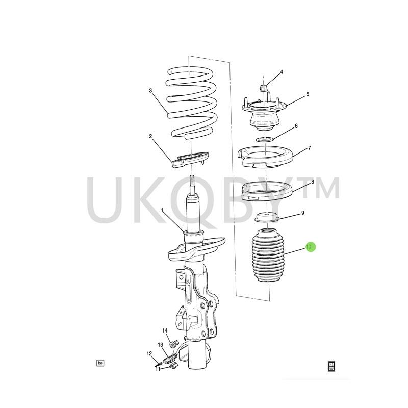 23130668 Suitable for Ca Di Ll Ac ATS/ATSL Front Shock Absorber Dust Cover and Front Engine Dust Cover