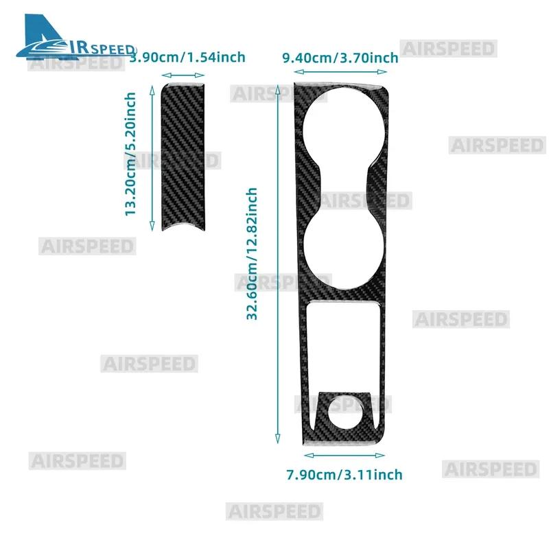 Real Soft Carbon Fiber Sticker LHD RHD Car Cup Holder Frame For Seat Ibiza 6F 2018      2024 2025 Interior