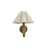 Pleated Lamp Vintage Wall Lamp Nordic Wood Wall Lights for Home Indoor Lighting Bedroom Decor Bathroom Mirror Light Wall Sconce