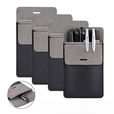 Tasca portapenne Tasca sul petto Astuccio portapenne in pelle PU Custodia portapenne per camici da laboratorio Camicie