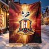 Bradford City AFC Musterdecke für Heimdekoration, Bett, Sofa, Autoreise, Camping, Geeignet für alle Jahreszeiten, Geburtstags-Weihnachtsgeschenk