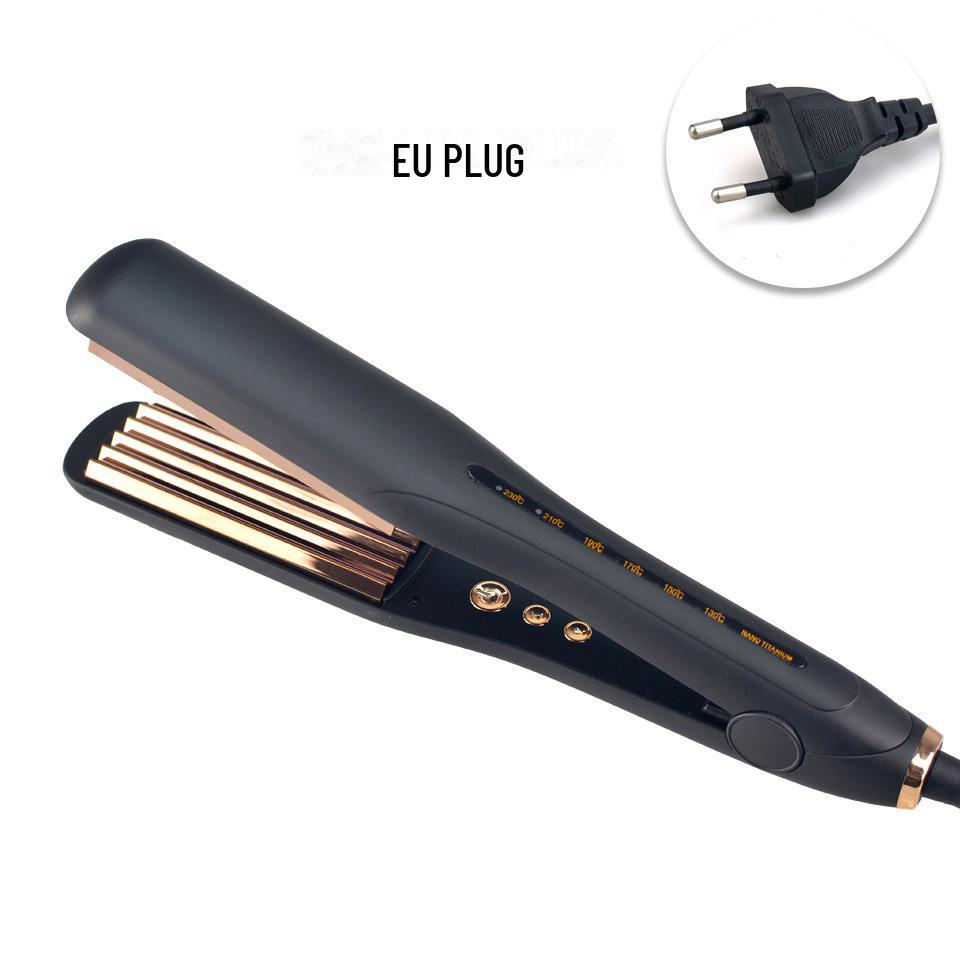 

Электрическая завивка и выпрямление волос Rose Gold Clip - пушистая завивка и выпрямитель для домашнего использования Wide version (European standard)