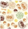 Todaya Shoten Tenugui Chestnut Picking 1513 Nashien-zome (Hand Towel)